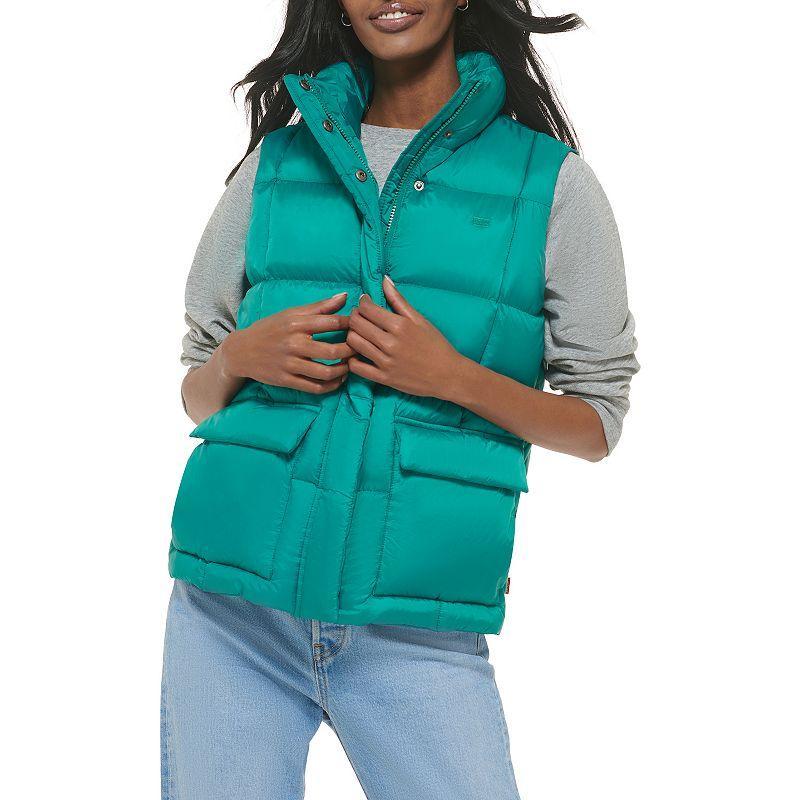 Womens Levis Box Quilted Puffer Vest Product Image