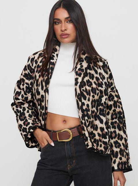 One I Want Jacket Leopard Product Image