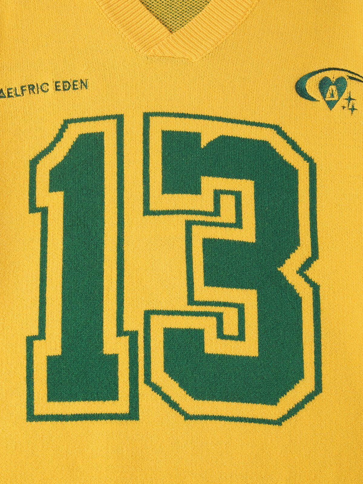 Aelfric Eden Number Graphic Polo Sweater Product Image