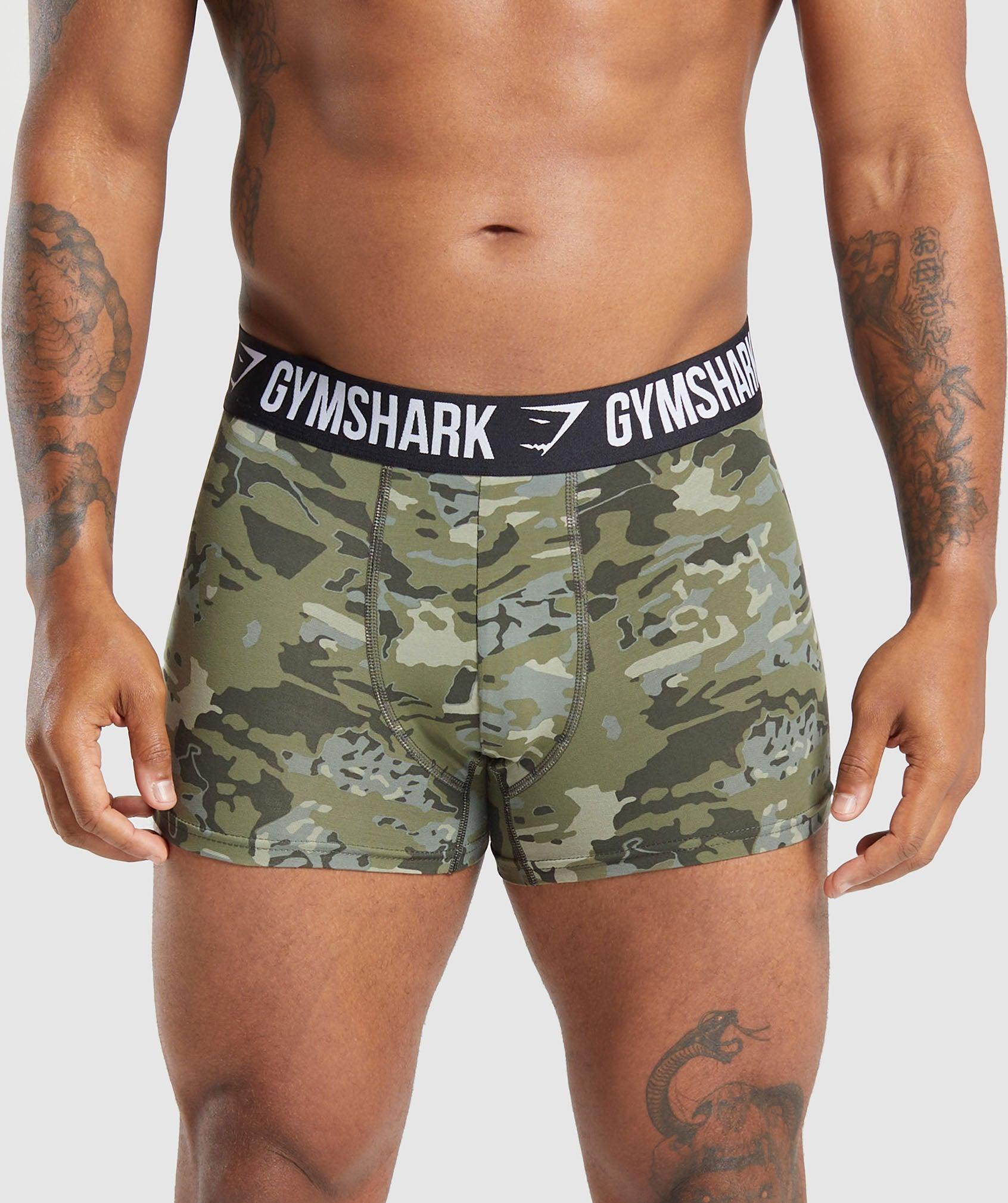 Gymshark Boxer Brief - Chalk Green Male Product Image