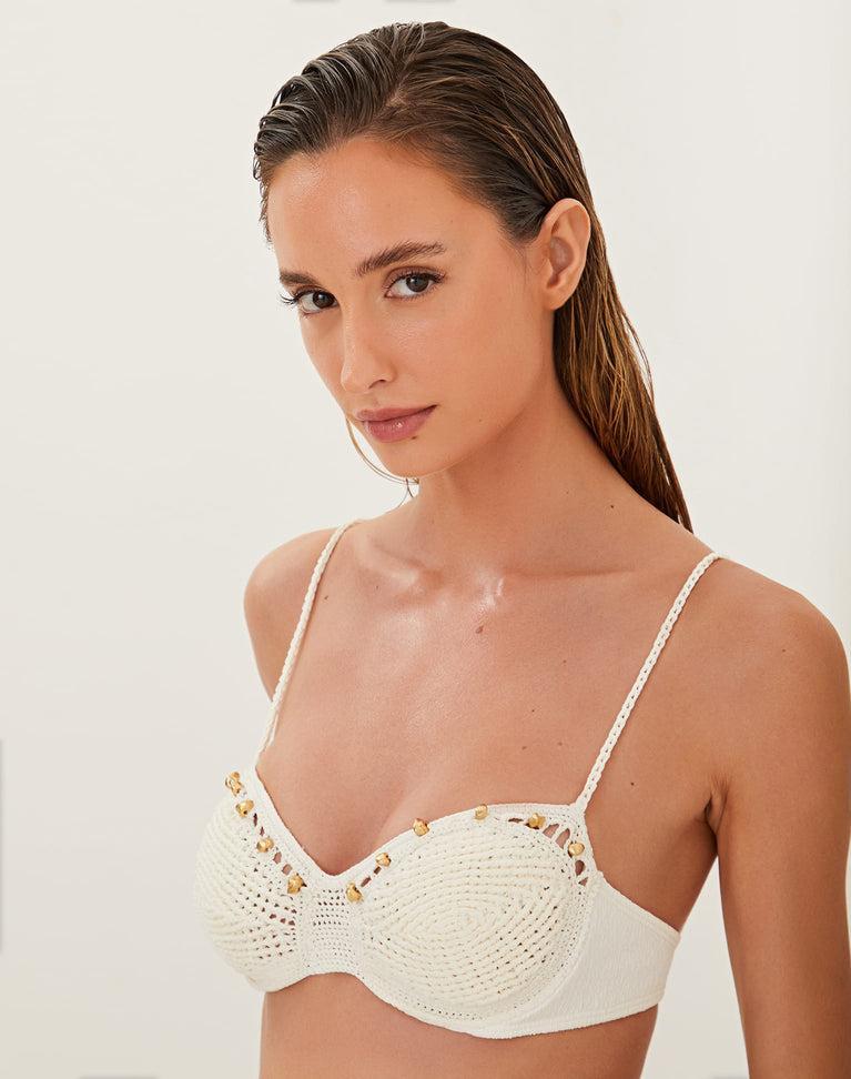 Knit Drew Top - White Product Image