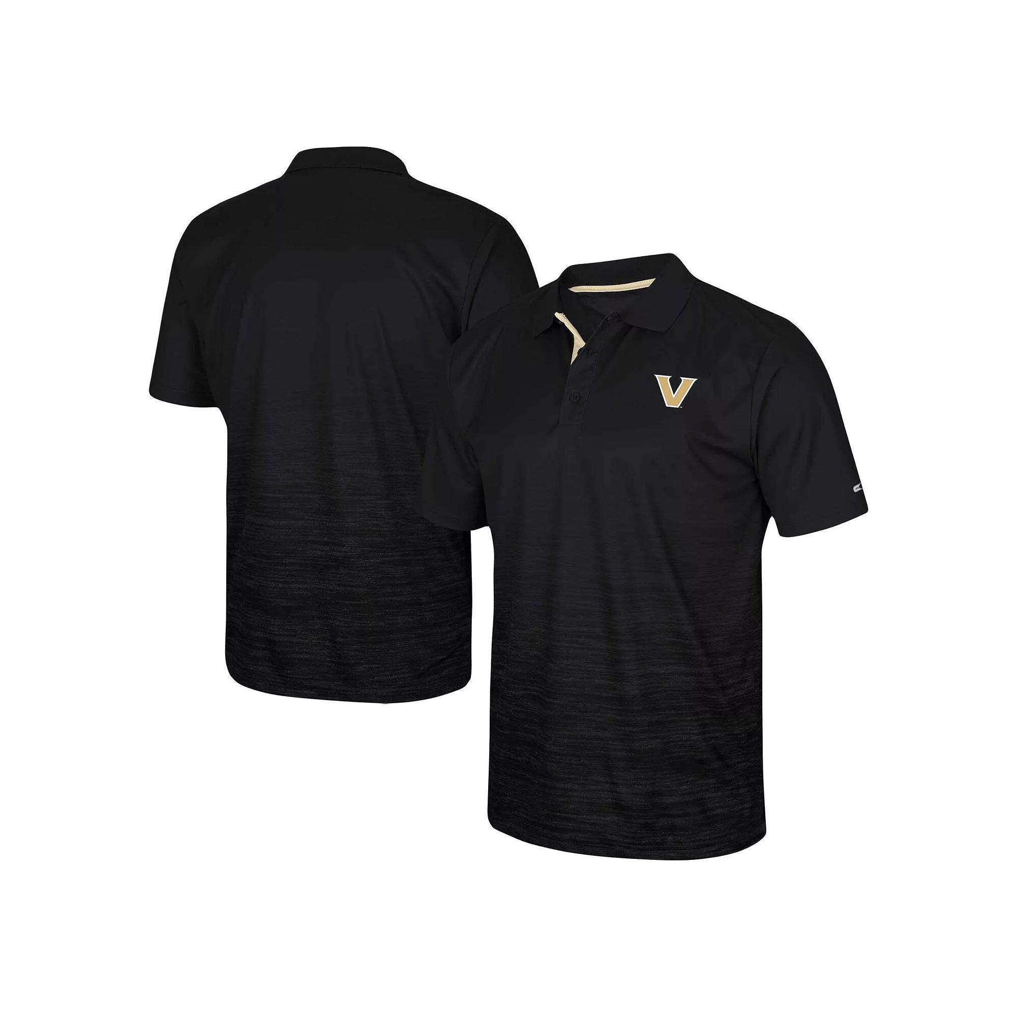 Men's Colosseum  Black Vanderbilt Commodores Marshall Polo, Size: 3XL Product Image