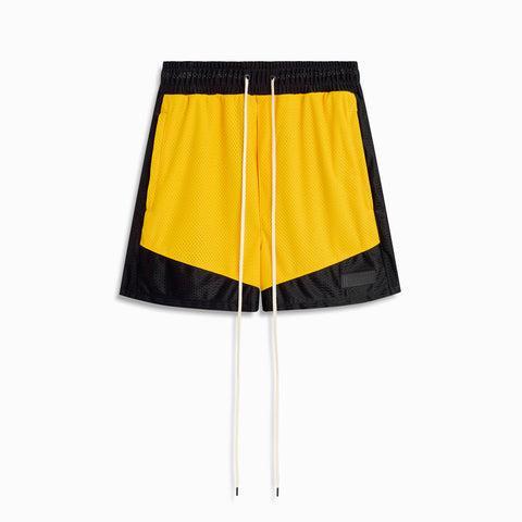icon mesh gym short / yellow + black Product Image