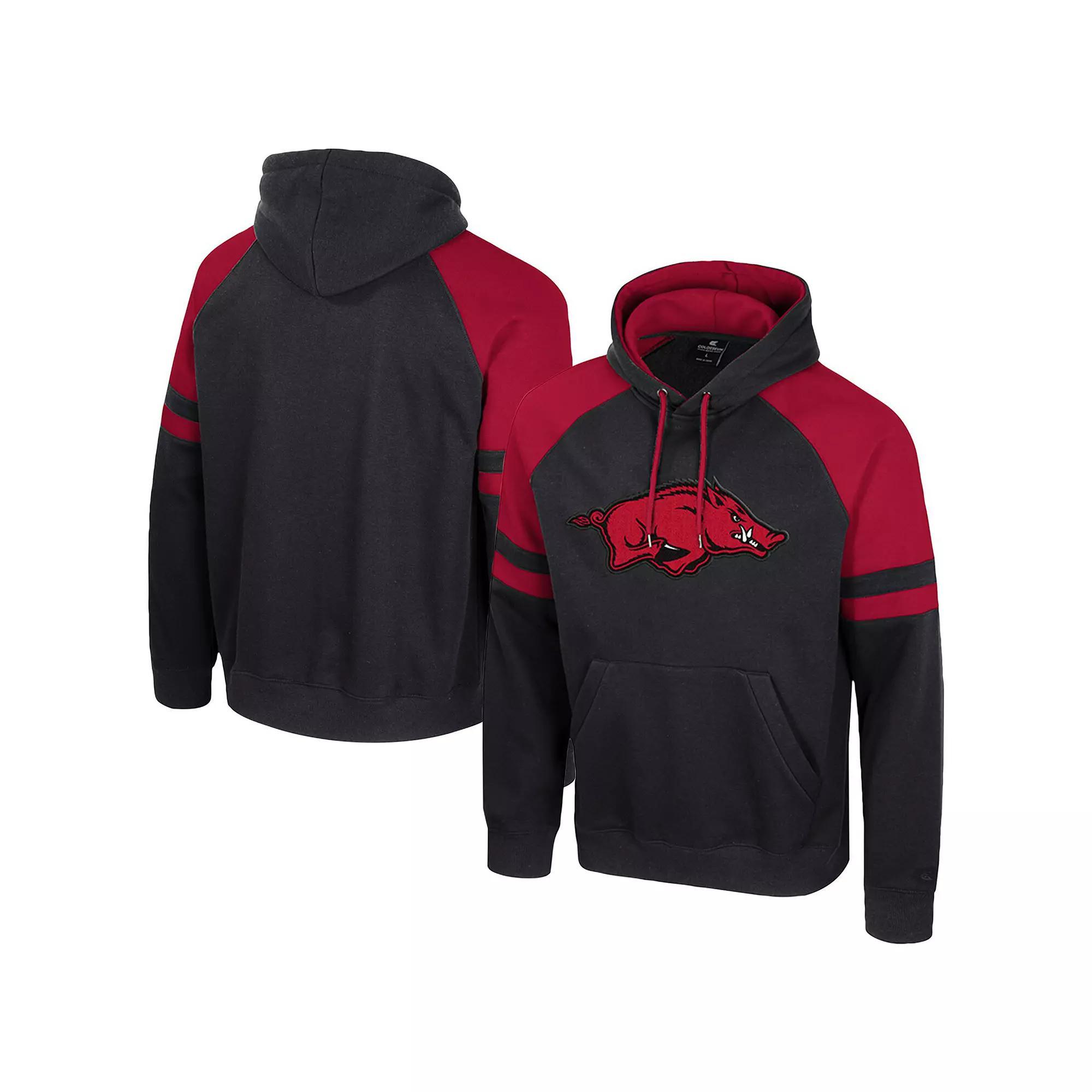 Men's Colosseum  Navy Ole Miss Rebels Todd Raglan Pullover Hoodie, Size: Large, Blue Product Image