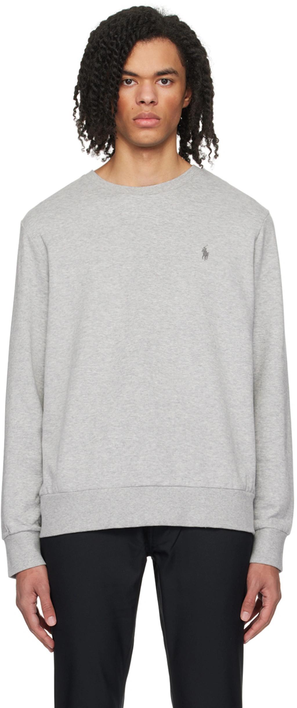 Gray Crewneck Sweatshirt In Grey Product Image