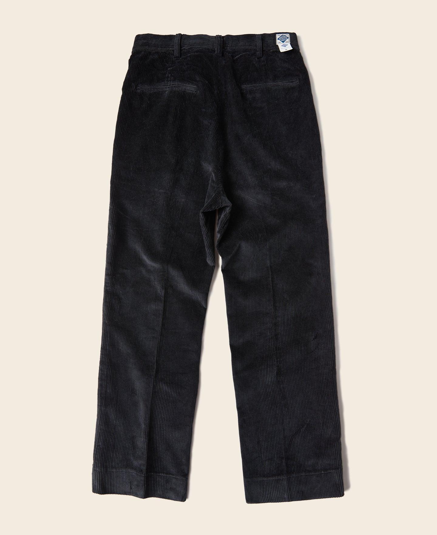 12.5 oz 8 Wale Corduroy Trousers - Black Product Image