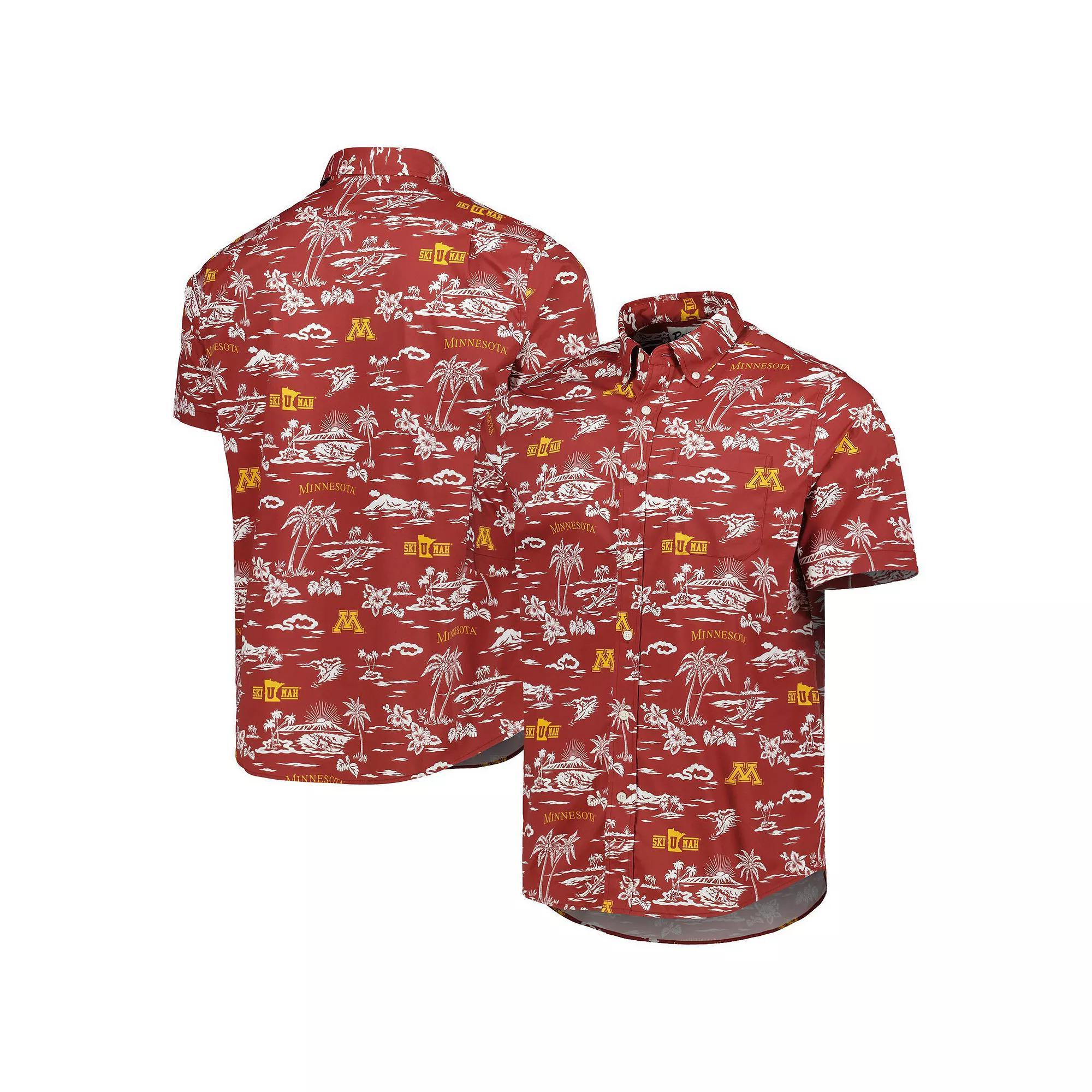 Men's adidas Red Miami University RedHawks Sideline AEROREADY Raglan Short Sleeve Quarter-Zip Jacket, Size: Small, Moh Red Product Image