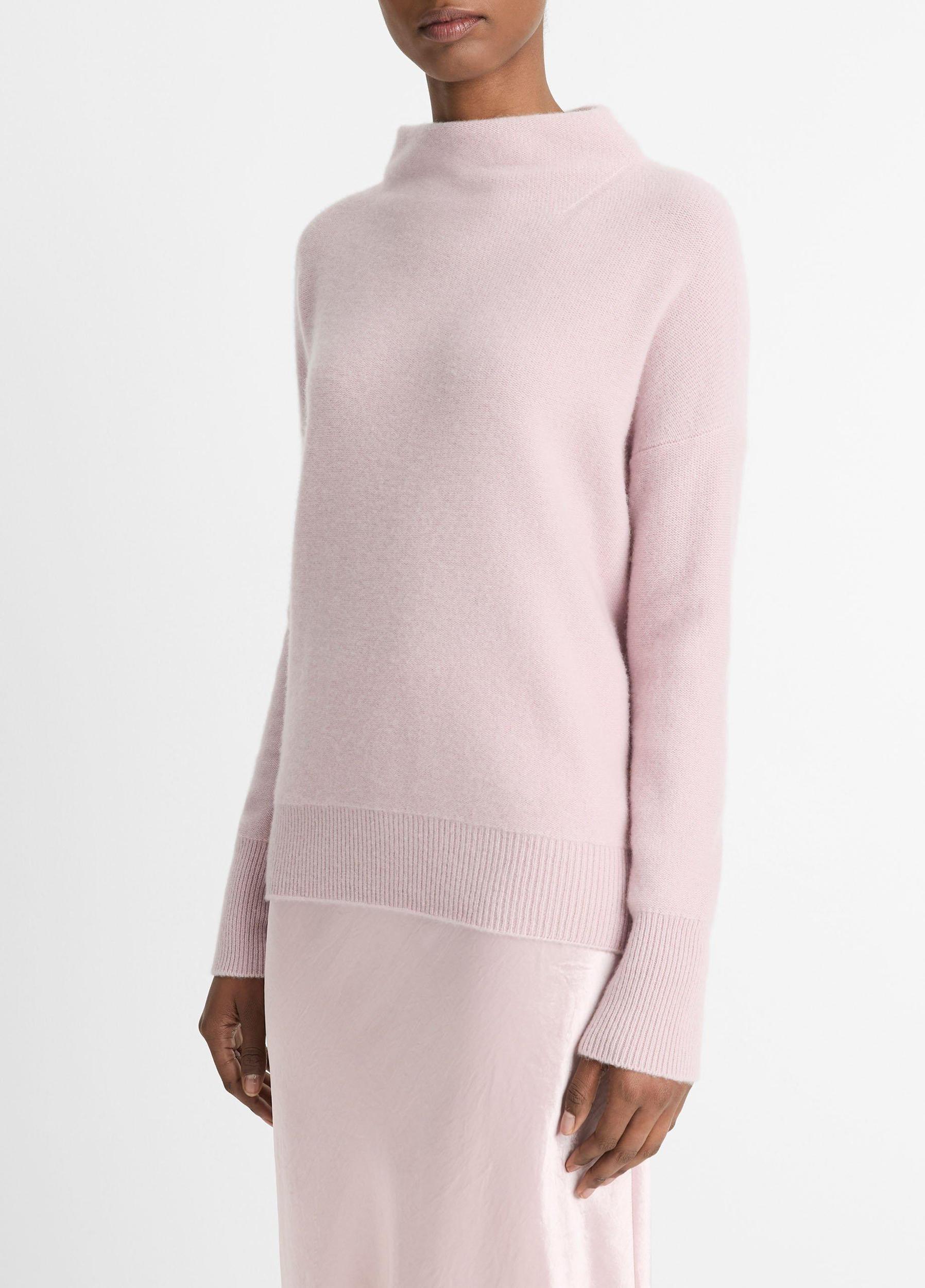 Plush Cashmere Funnel-Neck Sweater Product Image