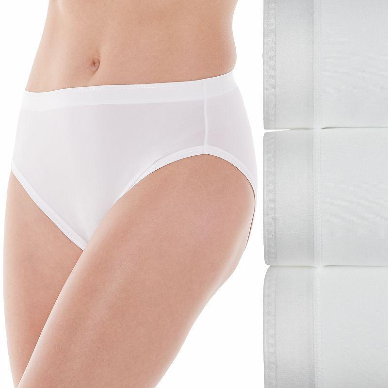 Womens Vanity Fair Lingerie 3-Pack Comfort Where it Counts Hicut Panties 13464 Product Image