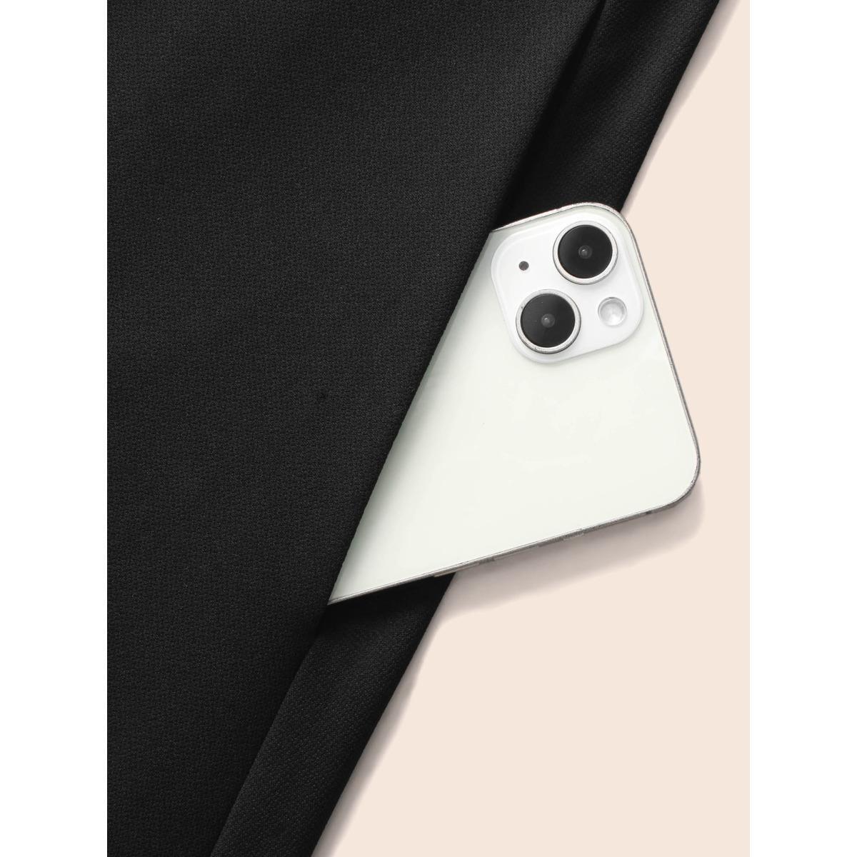 Plus Size Square Neck Shirred Rhinestone Midi Dress Black Women Cocktail Rhinestone detailing Party Curvy Bloomchic 30/6X Product Image