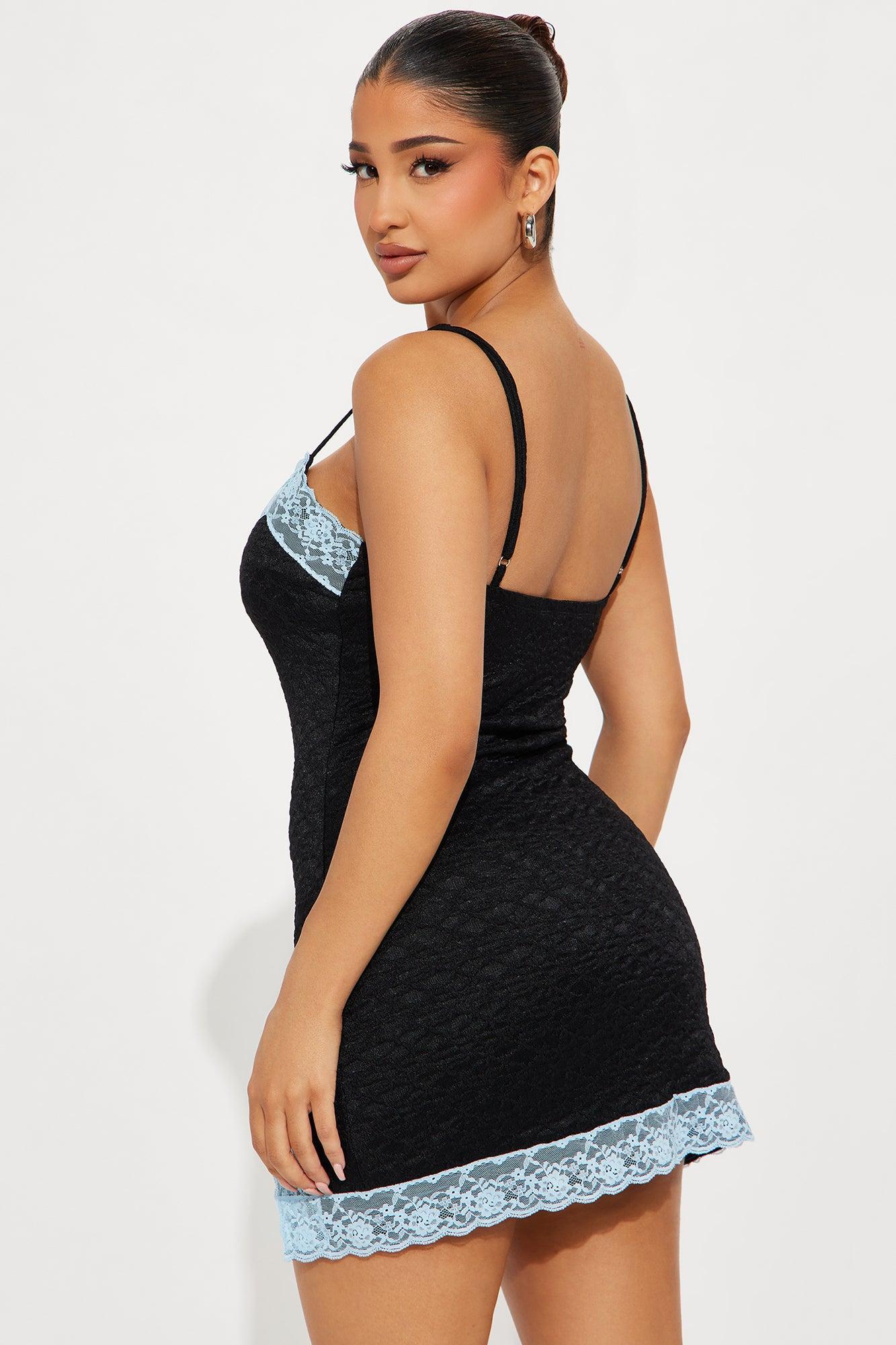 Scarlette Lace Mini Dress - Black/combo Product Image