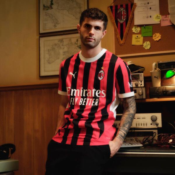 PUMA AC Milan 24/25 Mens Replica Home Soccer Jersey in For All Time Red/Black Product Image