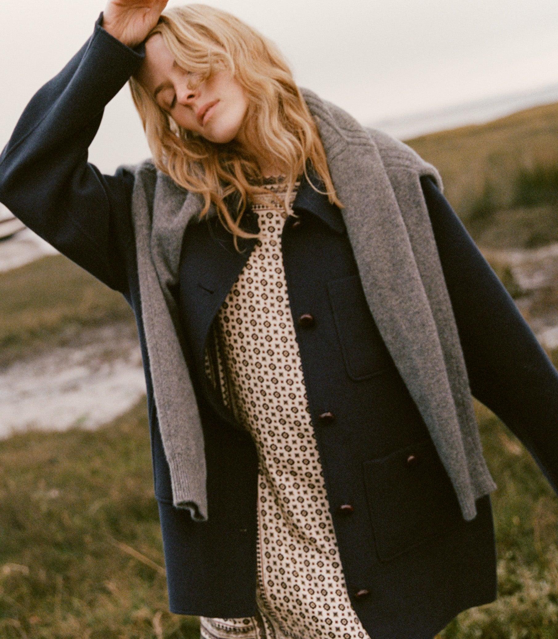 GERMAIN COAT -- NAVY Product Image