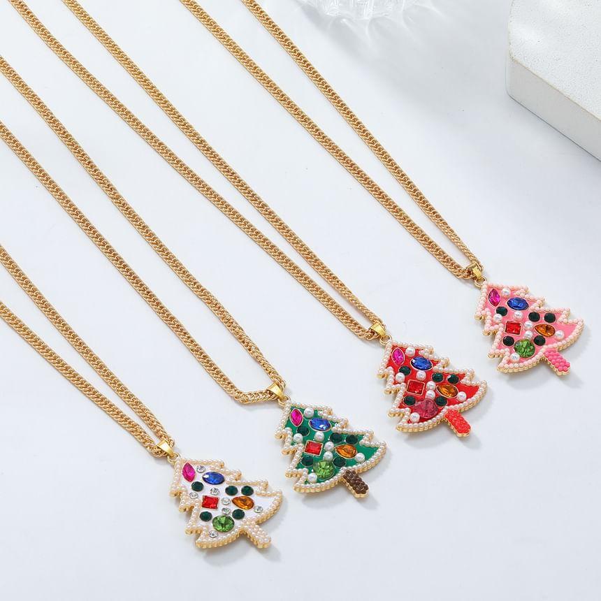 Christmas Tree Pendant Necklace Product Image