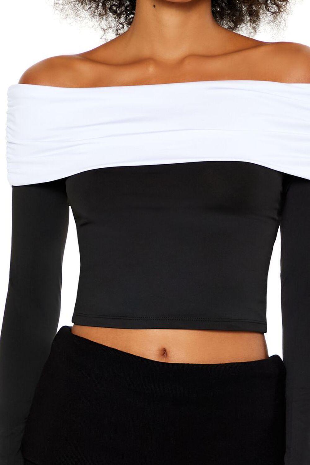 Colorblock Off-the-Shoulder Top | Forever 21 Product Image