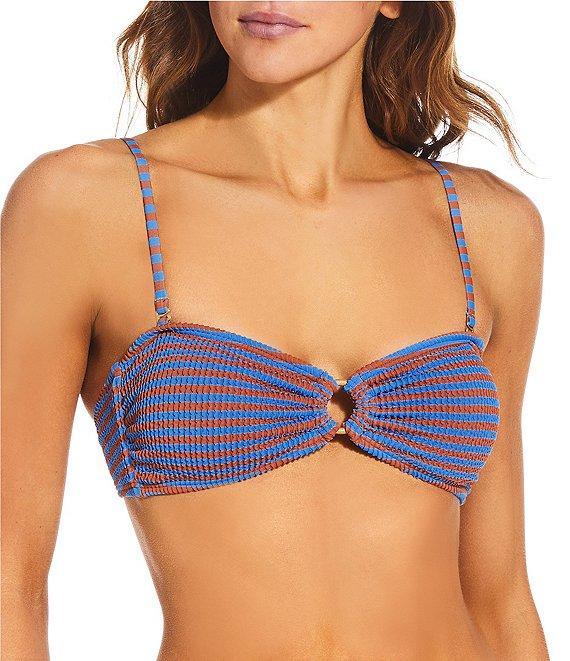 Billabong Summer Hi Stripe Texture High Waist Swim Bottom Product Image