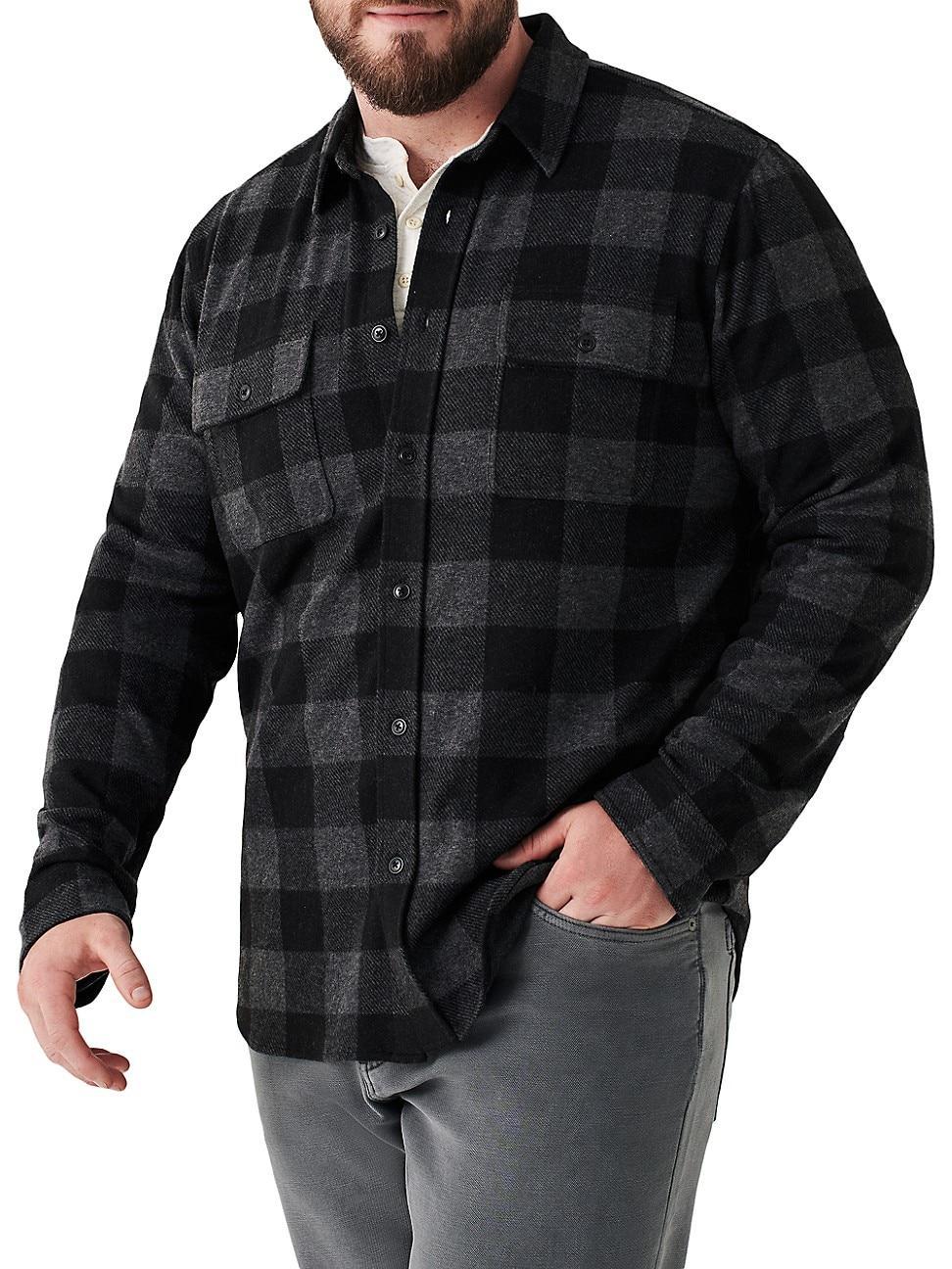 Mens Legend Checked Button-Front Shirt Product Image