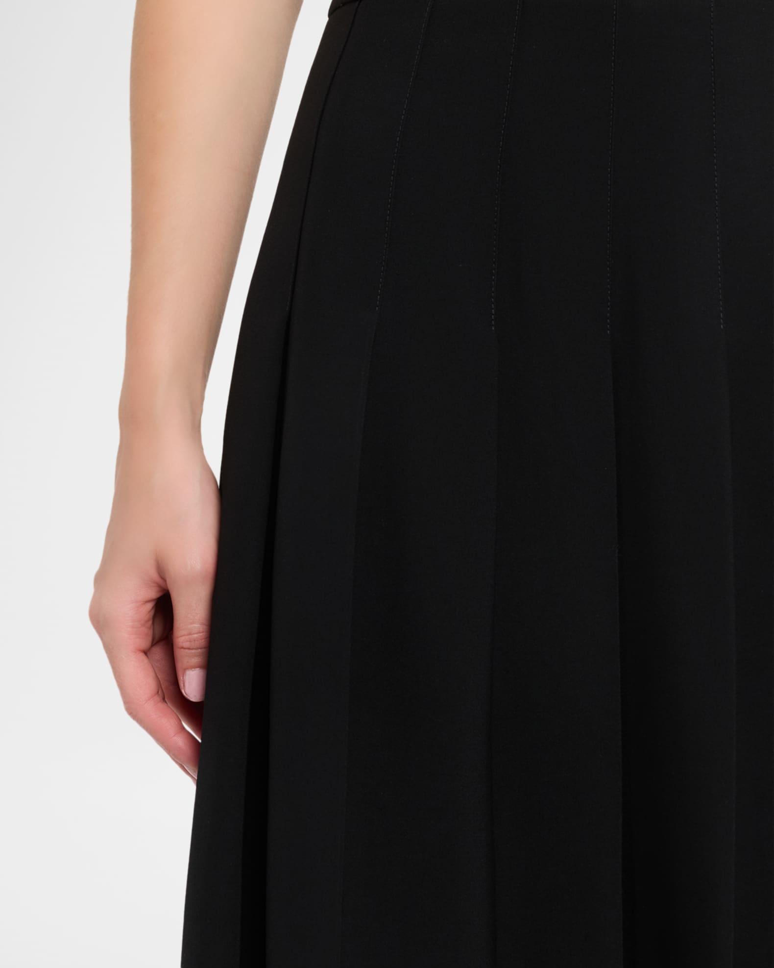 Asymmetric Pleated Midi Skirt Product Image
