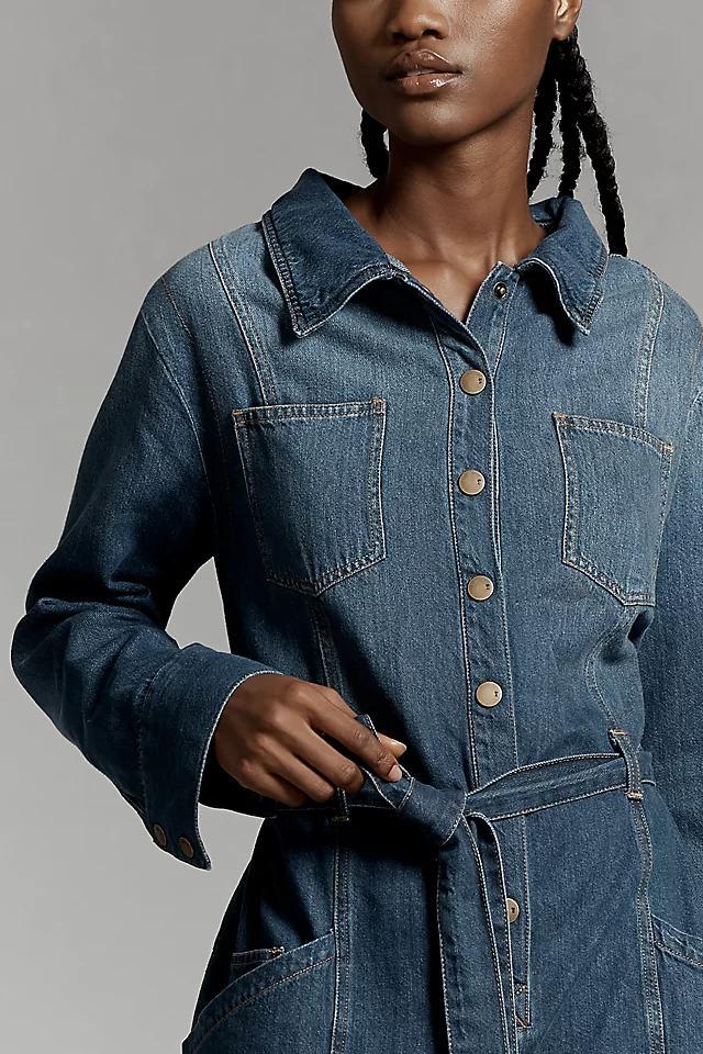 Pilcro Relaxed Denim Utility Jumpsuit Product Image