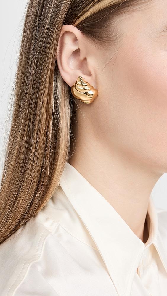 Kenneth Jay Lane Polished Shell Earrings | Shopbop Product Image