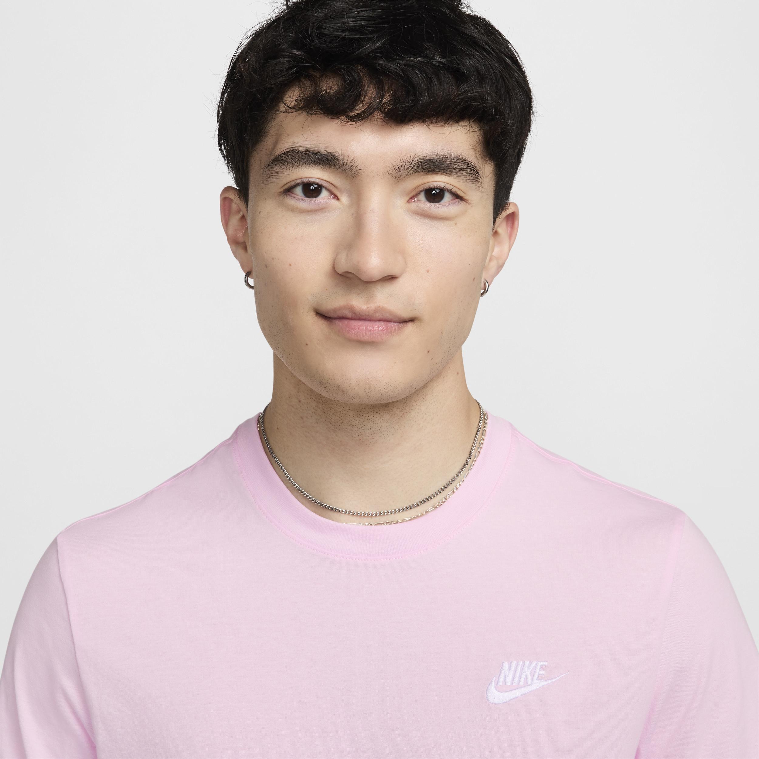 Nike Club unisex T-shirt in pink Product Image