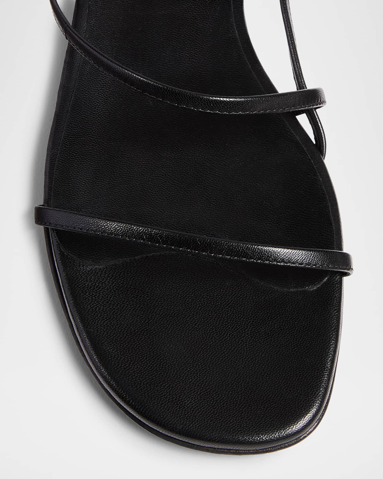 Strappy Leather Flat Sandals Product Image