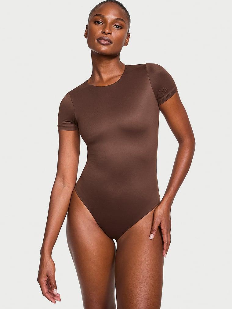 BODYWEAR by Victoria with FeatherSoft™ Innovation Short-Sleeve Bodysuit Product Image