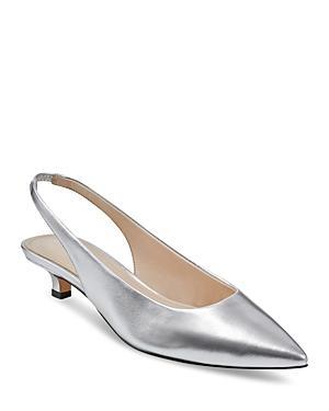 Posey Slingback Kitten-Heel Pumps Product Image