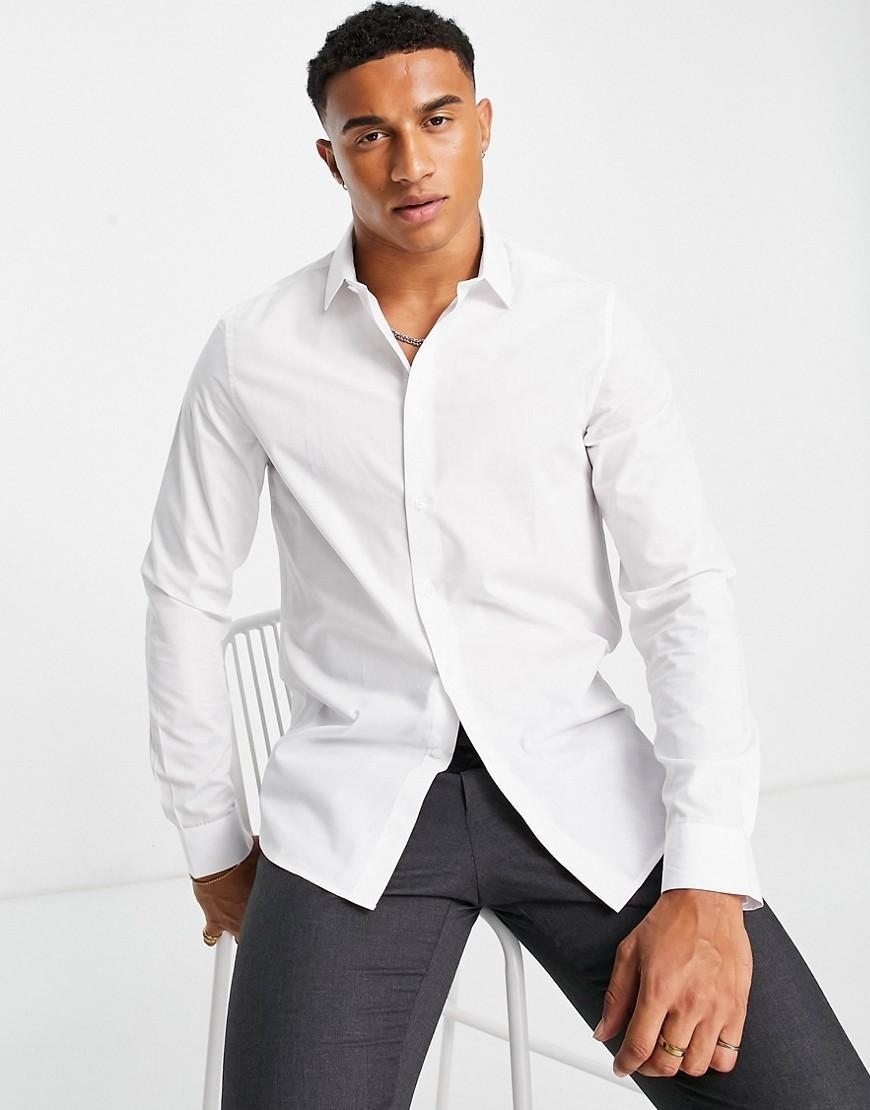 ASOS DESIGN regular fit shirt in white Product Image