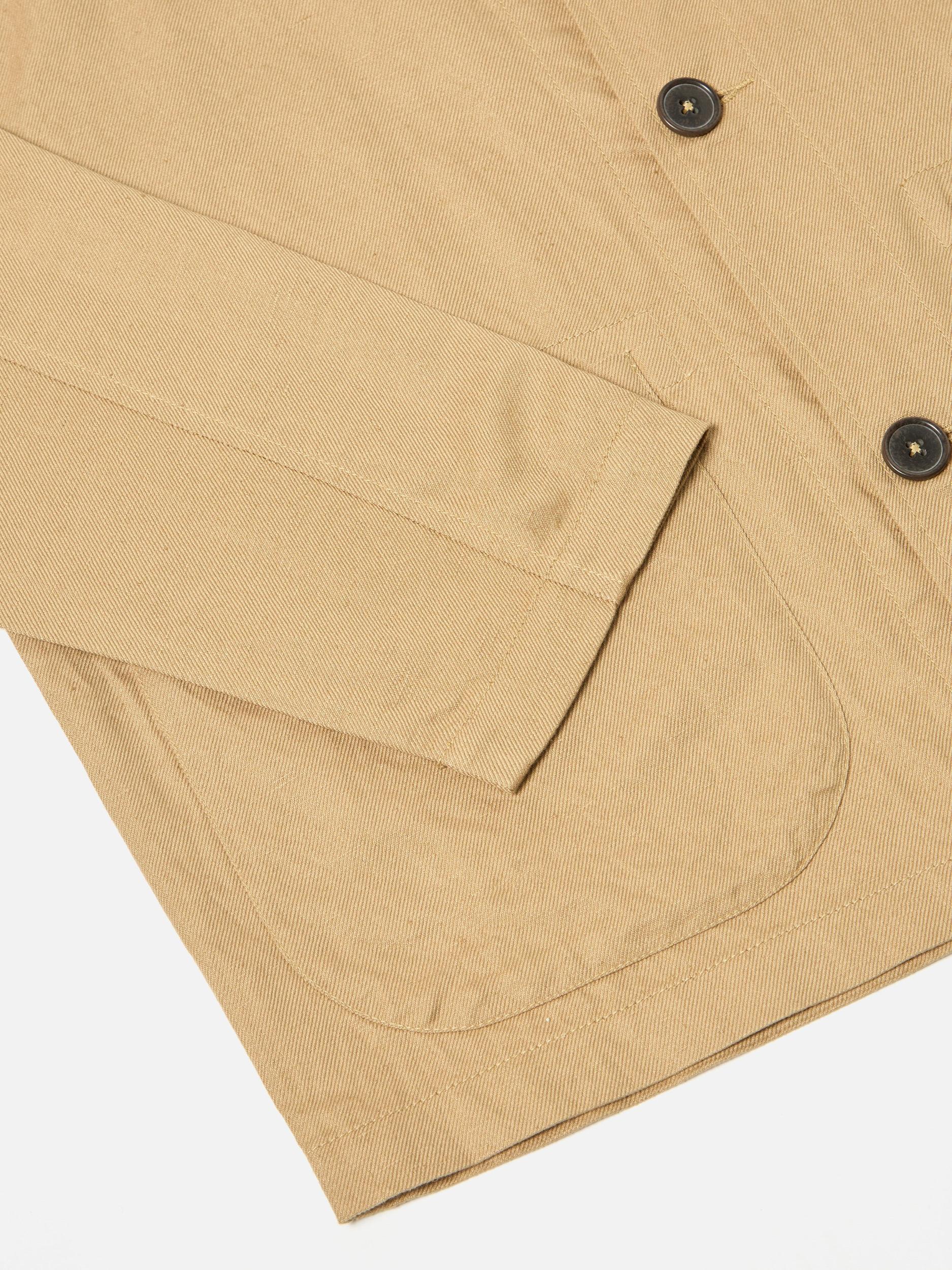 Sand Linen Cotton Suiting Field Jacket Product Image