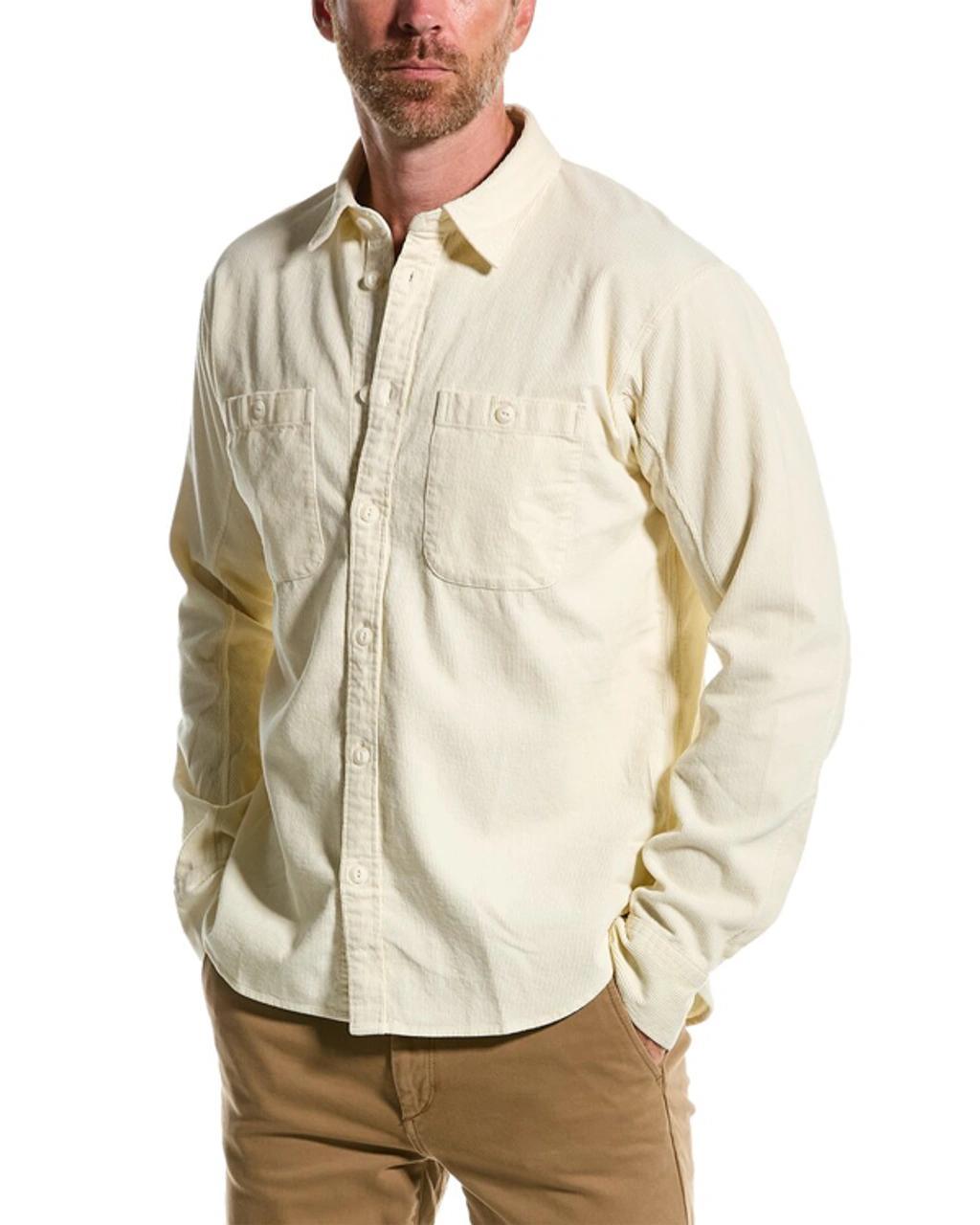 Gus Cotton-corduroy Shirt In White Product Image