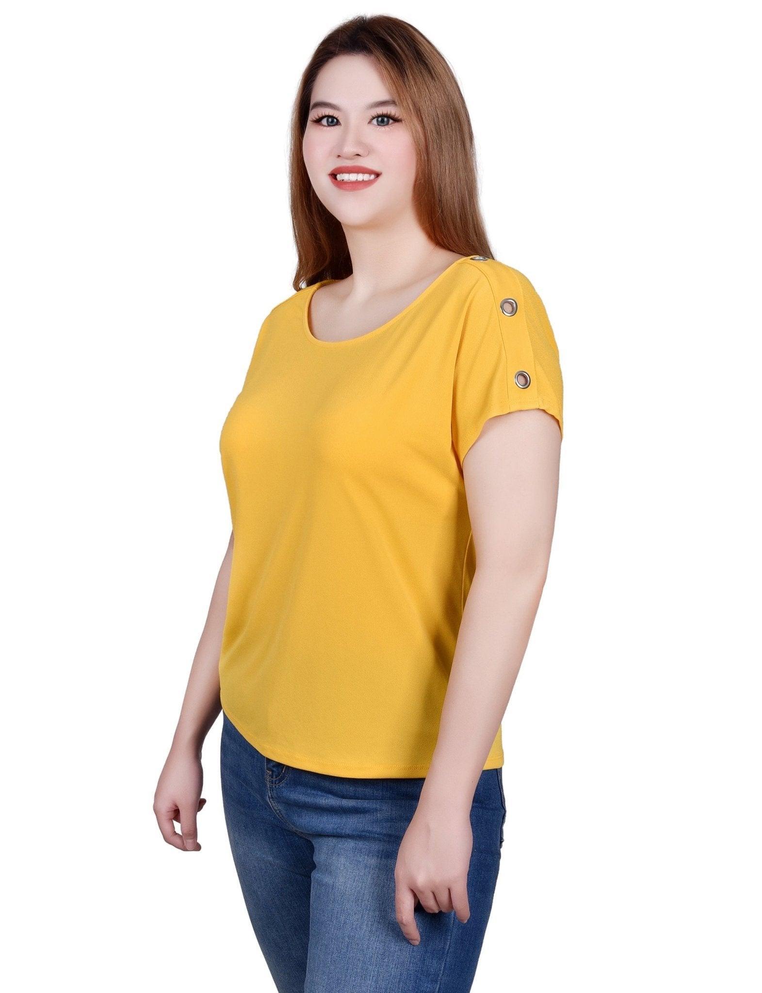 Short Sleeve Extended Sleeve Tunic Top Product Image