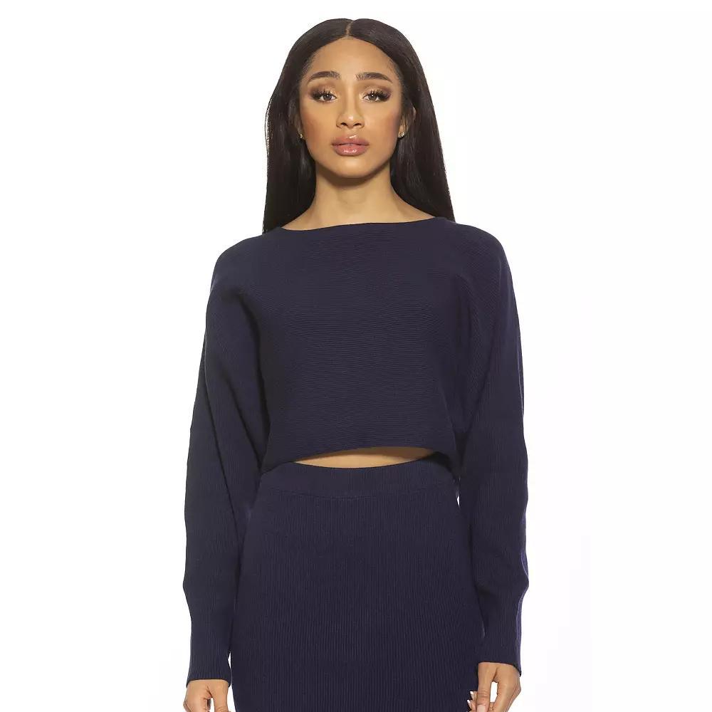 Women's ALEXIA ADMOR Ribbed Knit Dolman Sleeve Top,  Product Image