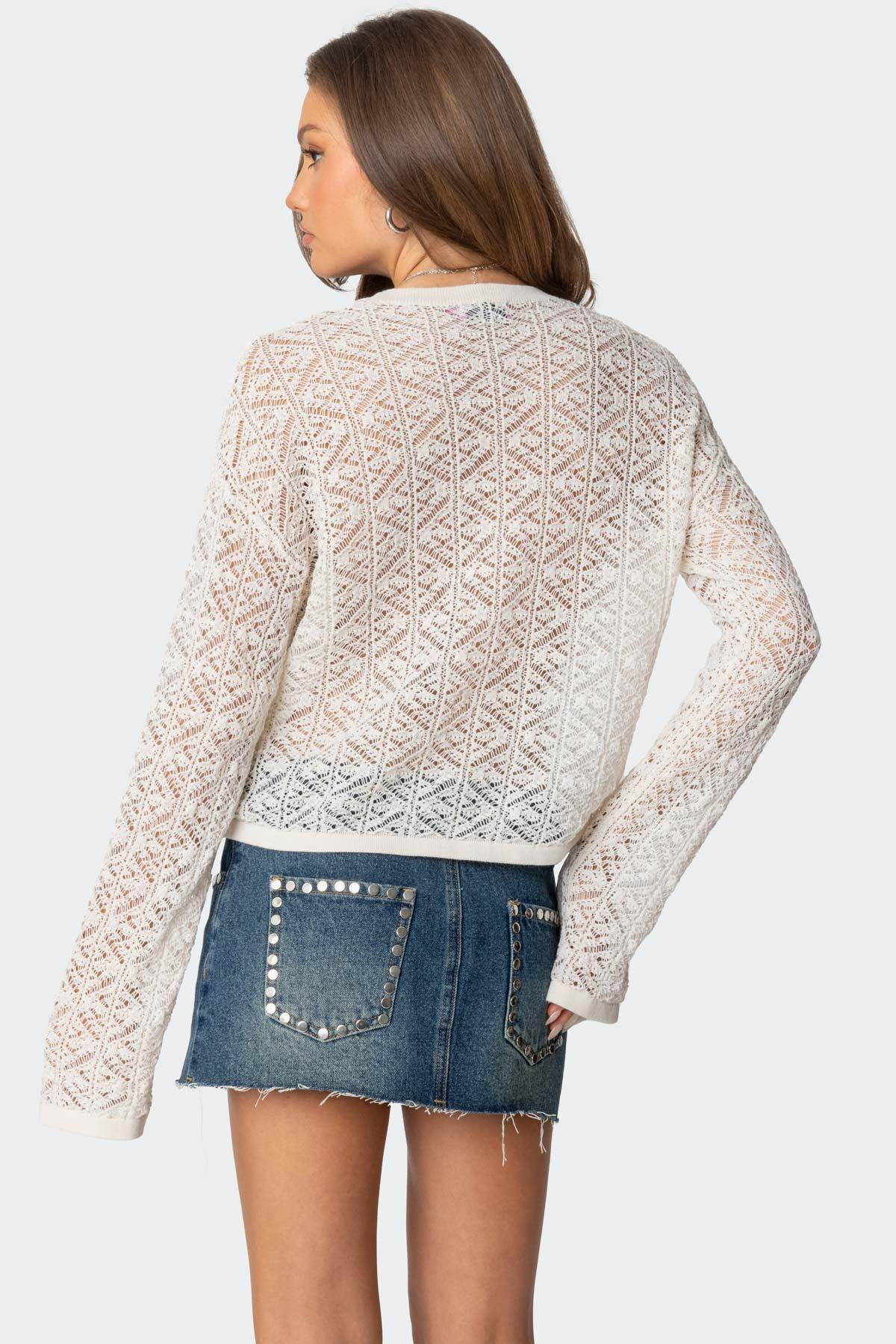 Open Knit Sweater Product Image