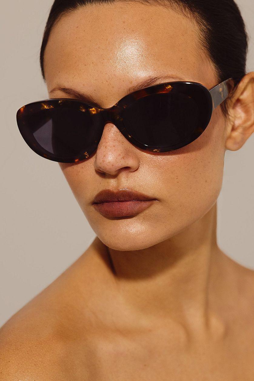 Oval Frame Acetate Sunglasses Product Image