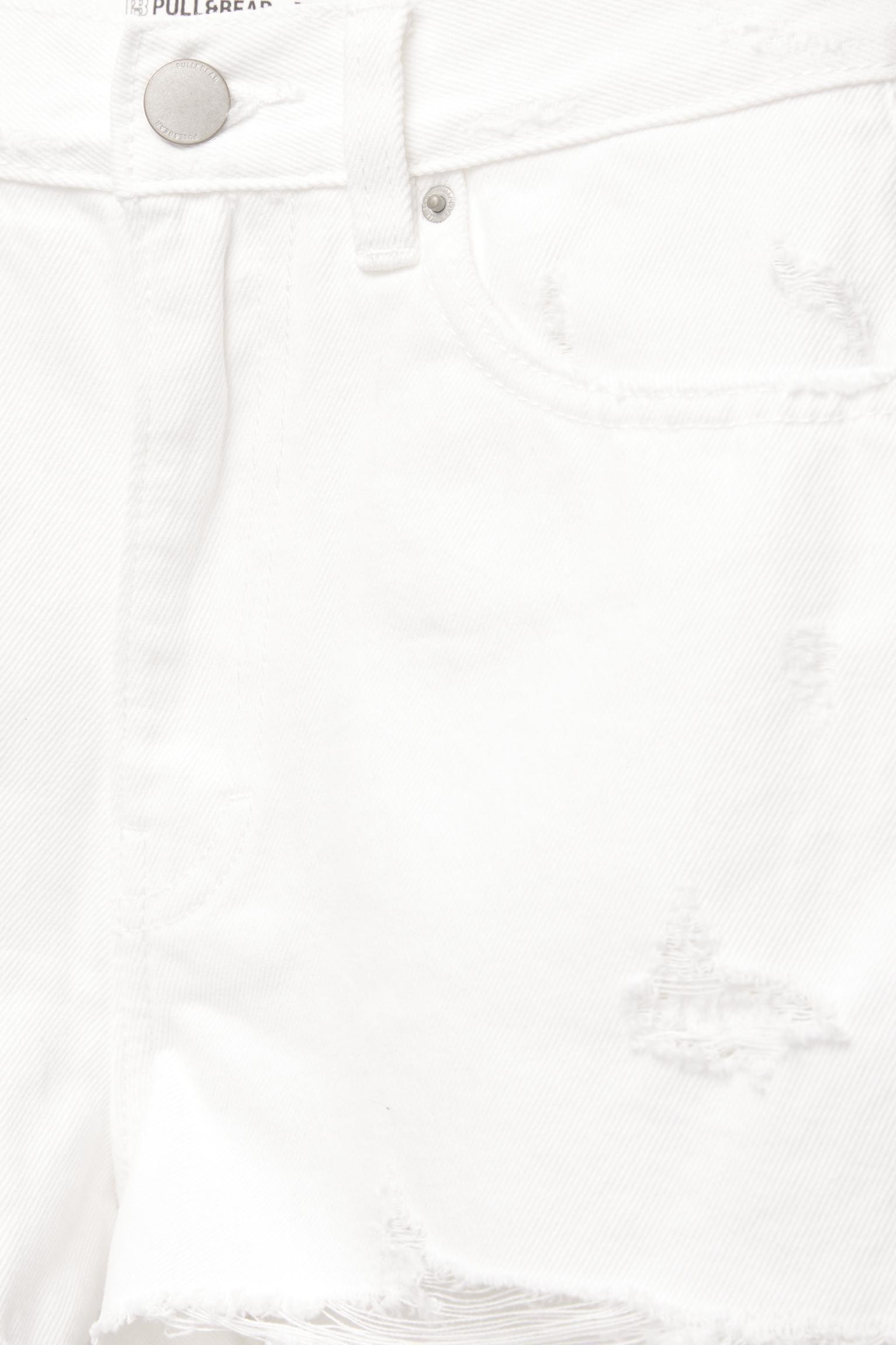 Ripped denim shorts Product Image