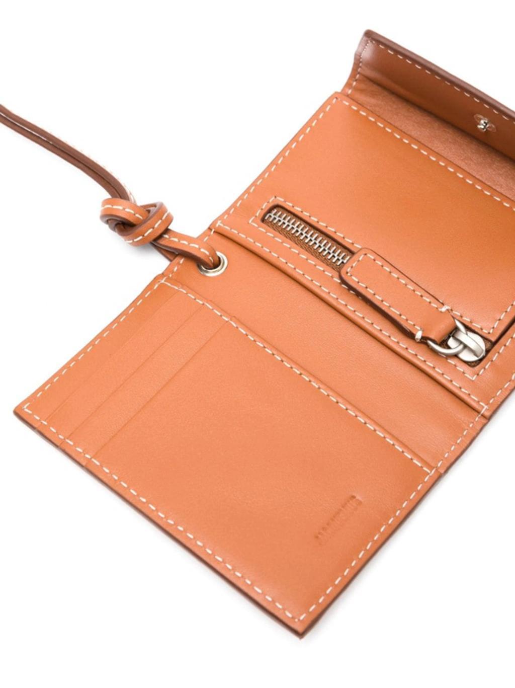 JACQUEMUS Le Porte  Leather Wallet In Brown Product Image