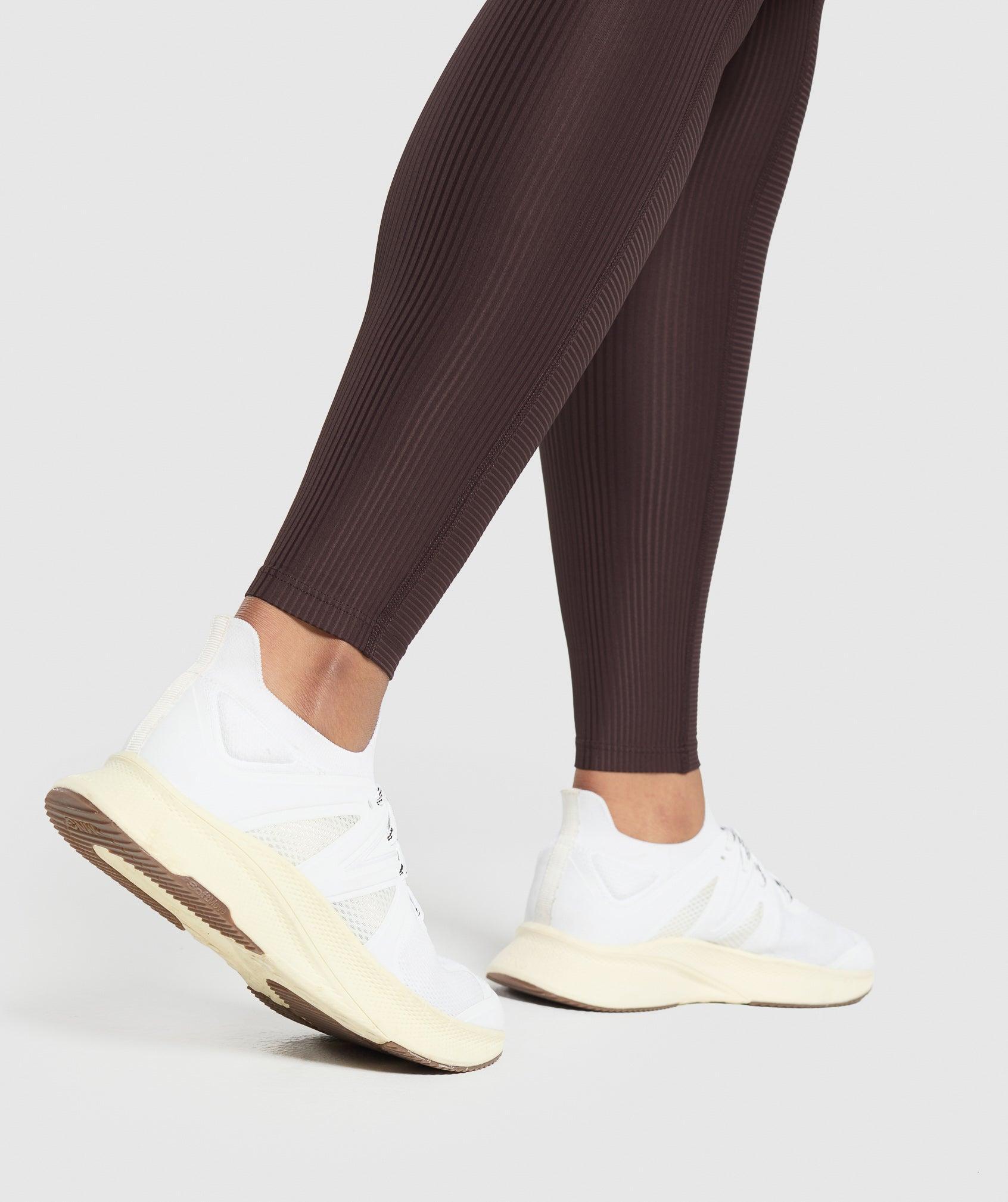 Gymshark Ribbed Leggings - Heritage Brown Female Product Image