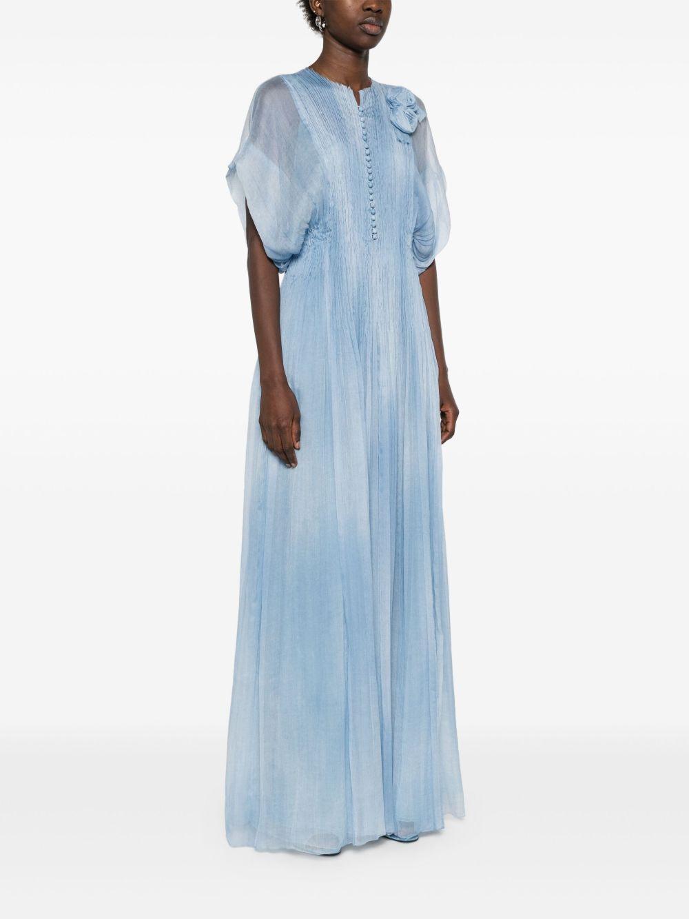 floral-appliqué maxi dress Product Image