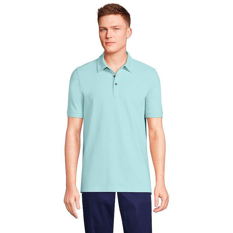 Lands End Mens CoolMax Mesh Short Sleeve Polo Shirt Product Image