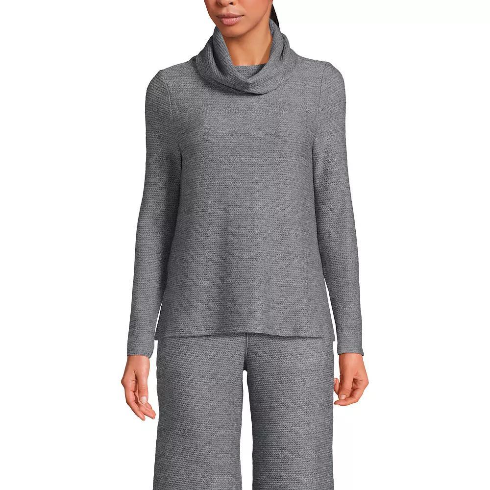 Women's Lands' End Relaxed Long Sleeve Cowl Neck Top,  Product Image