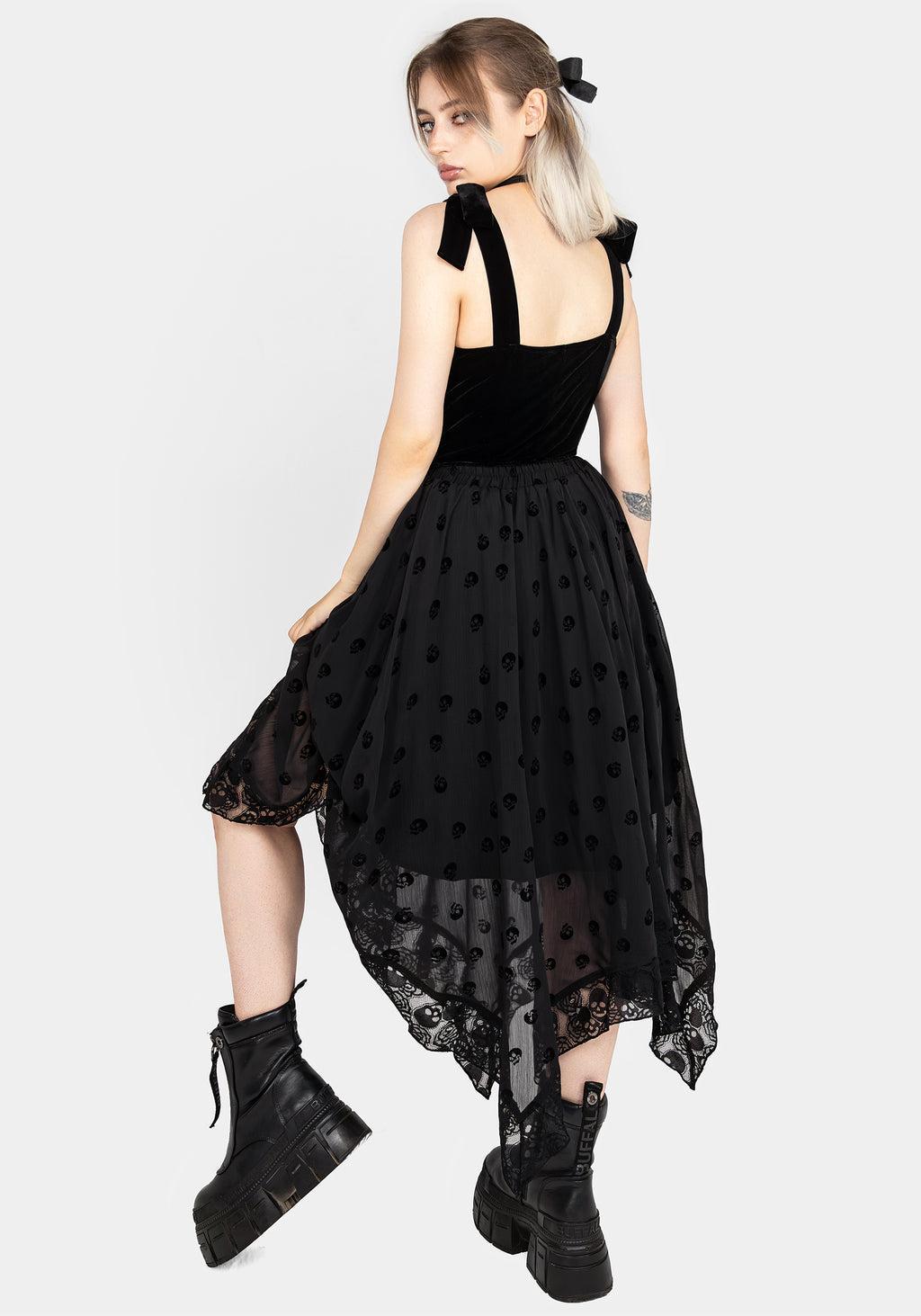 Lisette Velour Tie Strap Corset Top Product Image