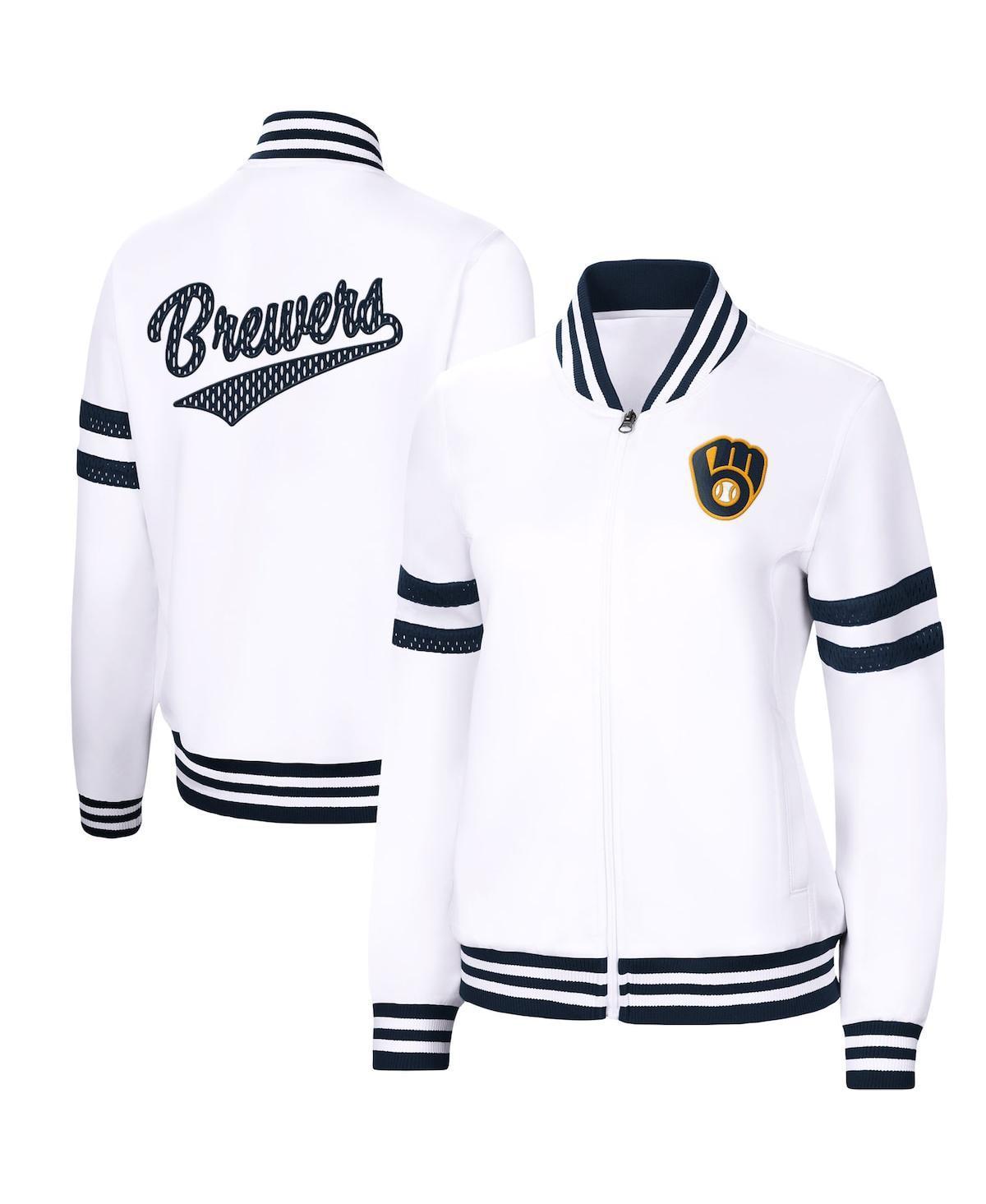 Womens G-III 4Her by Carl Banks Milwaukee Brewers Pre-Game Full-Zip Track Jacket Product Image