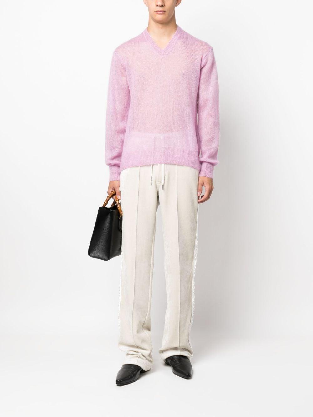 TOM FORD Drawstring Velour Track Pants In Neutrals Product Image