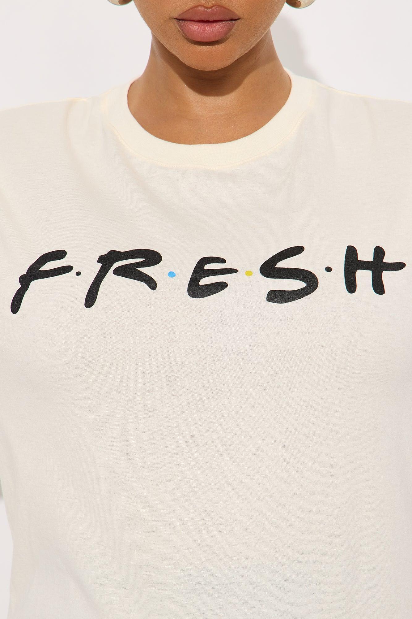 Fresh Oversized Tee  - Off White Female Product Image