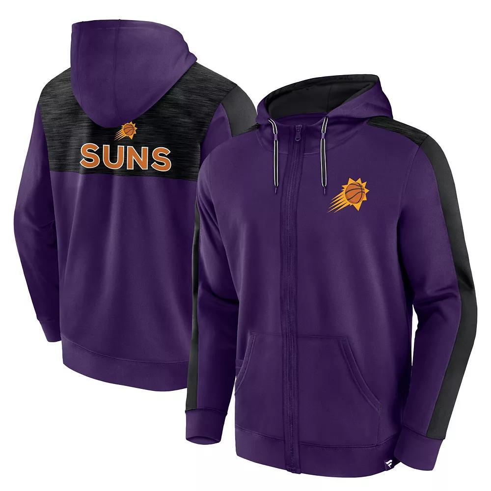 Men's Fanatics Branded Purple Phoenix Suns Rainbow Shot Full-Zip Hoodie,  Product Image