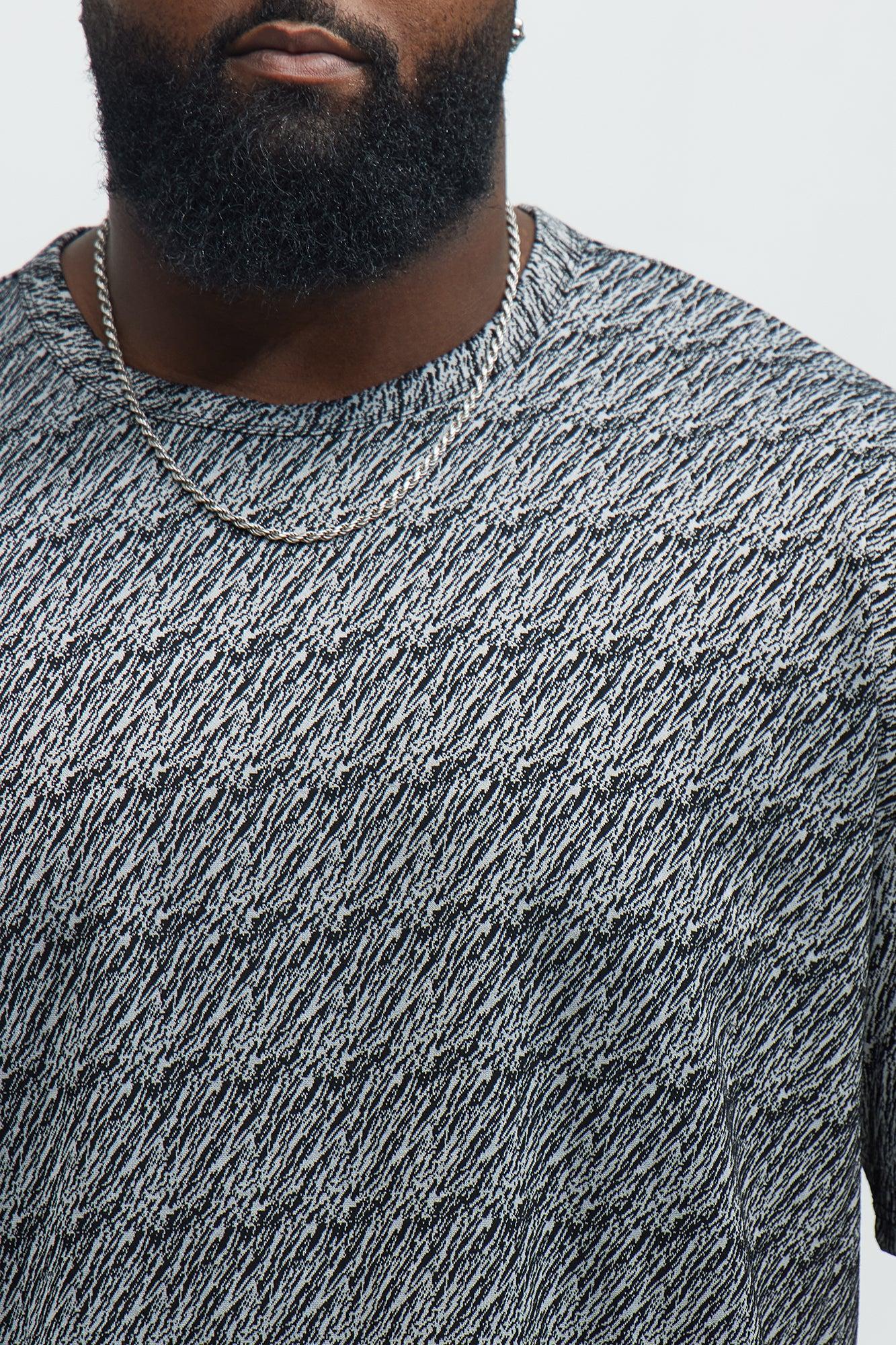 Nash Marble Texture Relaxed Short Sleeve Tee - Black Product Image