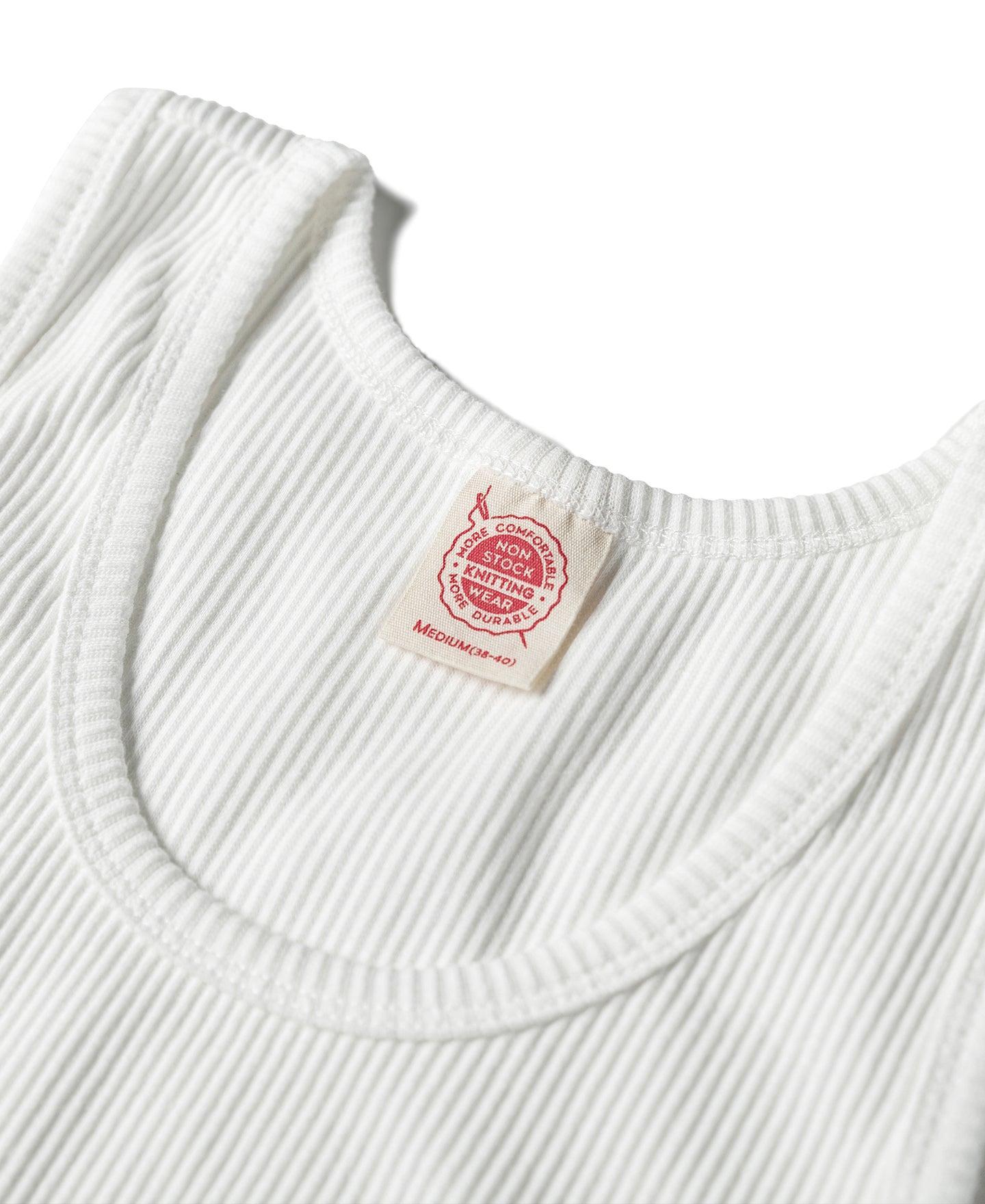 10.5 oz Cotton Tank Top - White Product Image