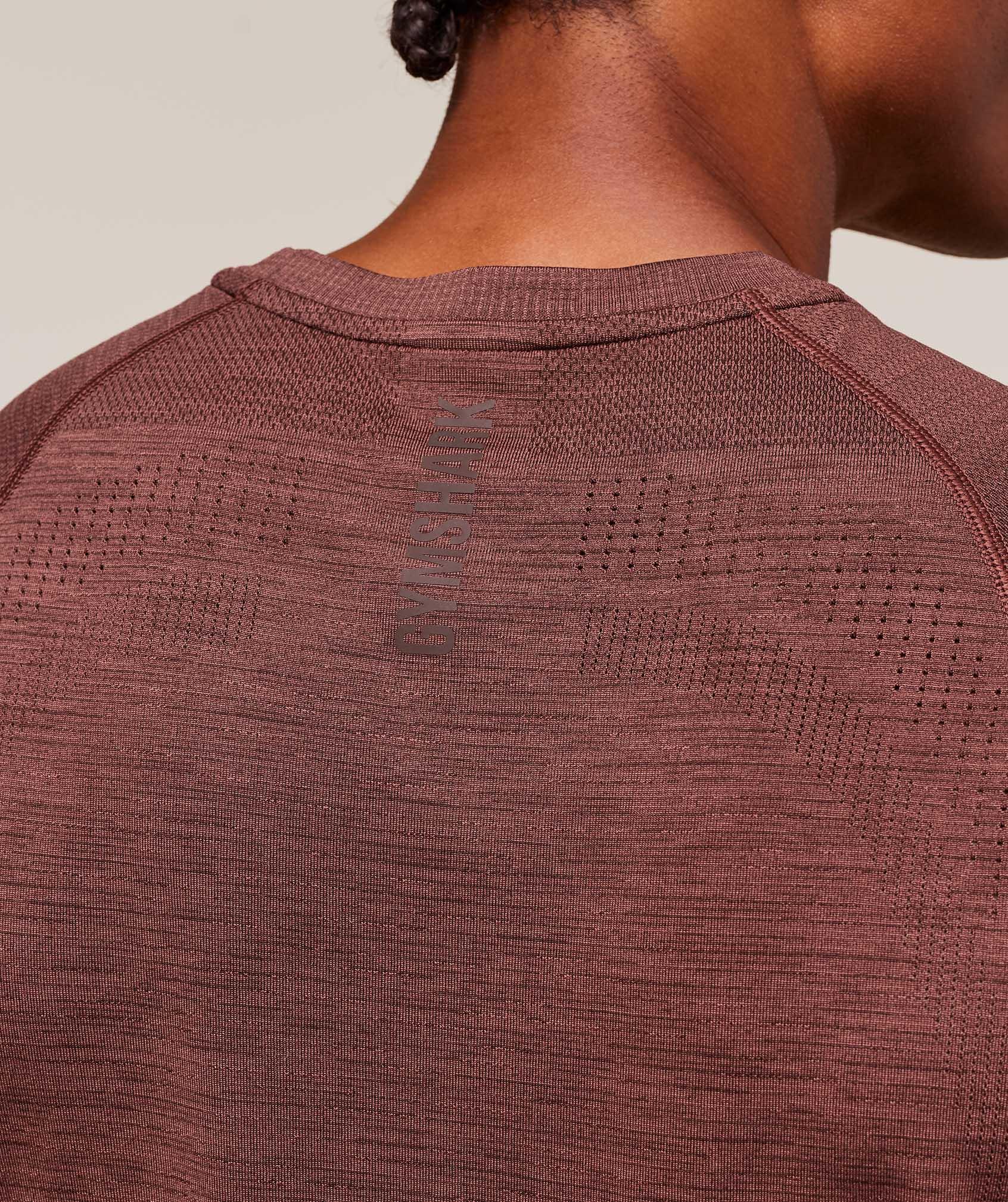 Gymshark Versatile Seamless Tank - Rust Brown/Depth Brown Male Product Image