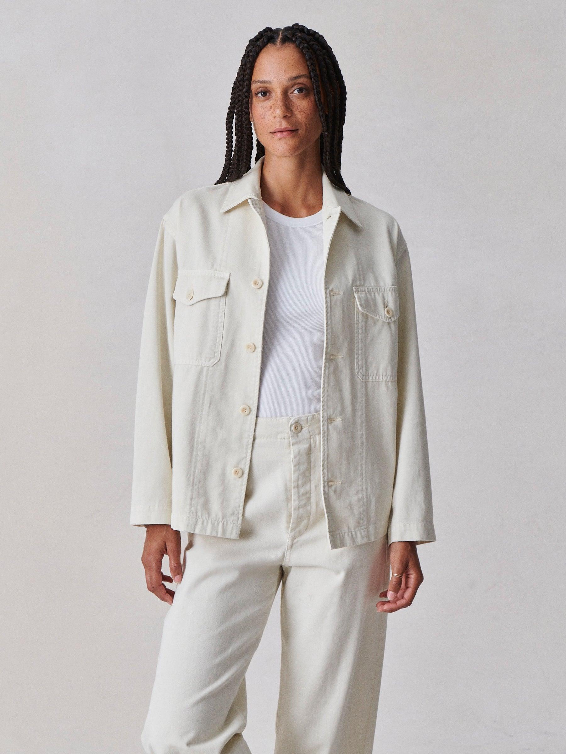Warm White Baja Twill Field Shirt Product Image